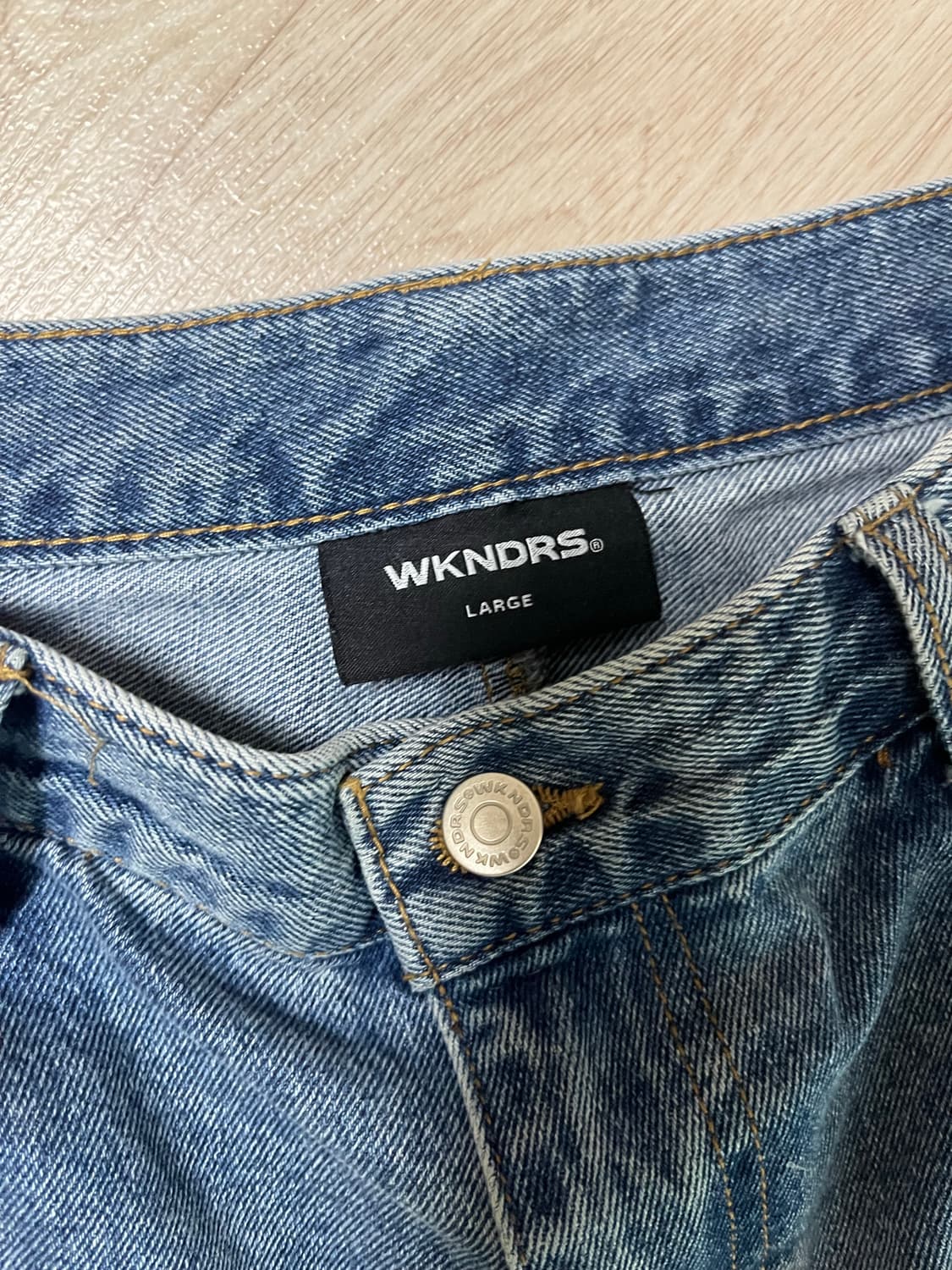 위캔더스 코브웹 데님팬츠  상품이미지4