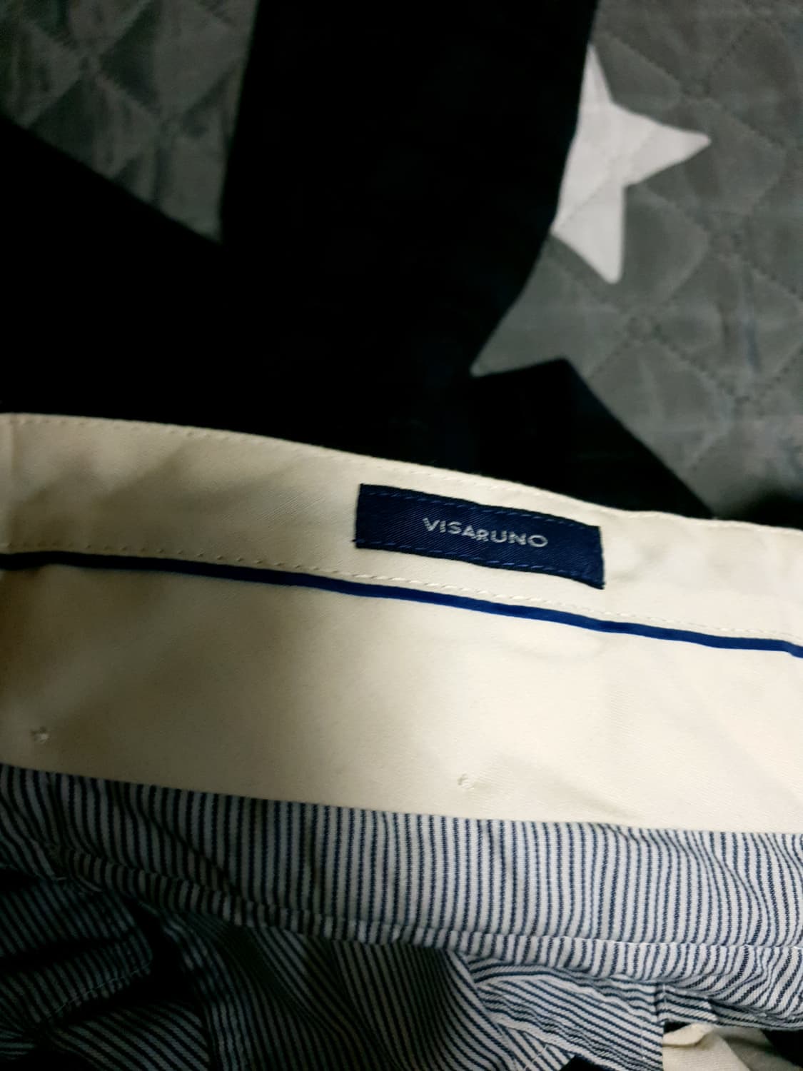 (일본제품) 비사르노 클래식체크 울 슬랙스 네이비 (32) 상품이미지5