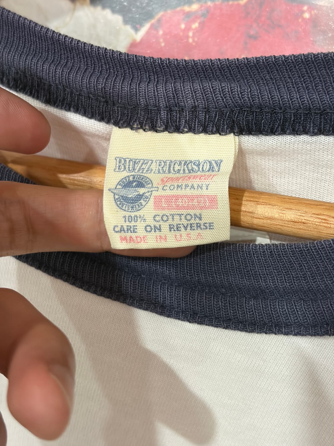 J85 버즈릭슨 프린팅 링거 티셔츠 L 상품이미지3