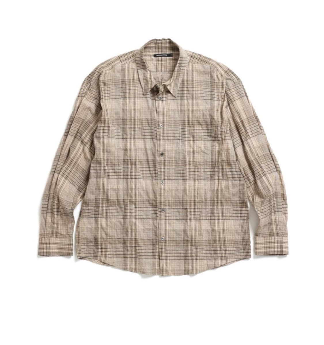 [2] 해칭룸 Classic Shirt Multi Check Beige 상품이미지1