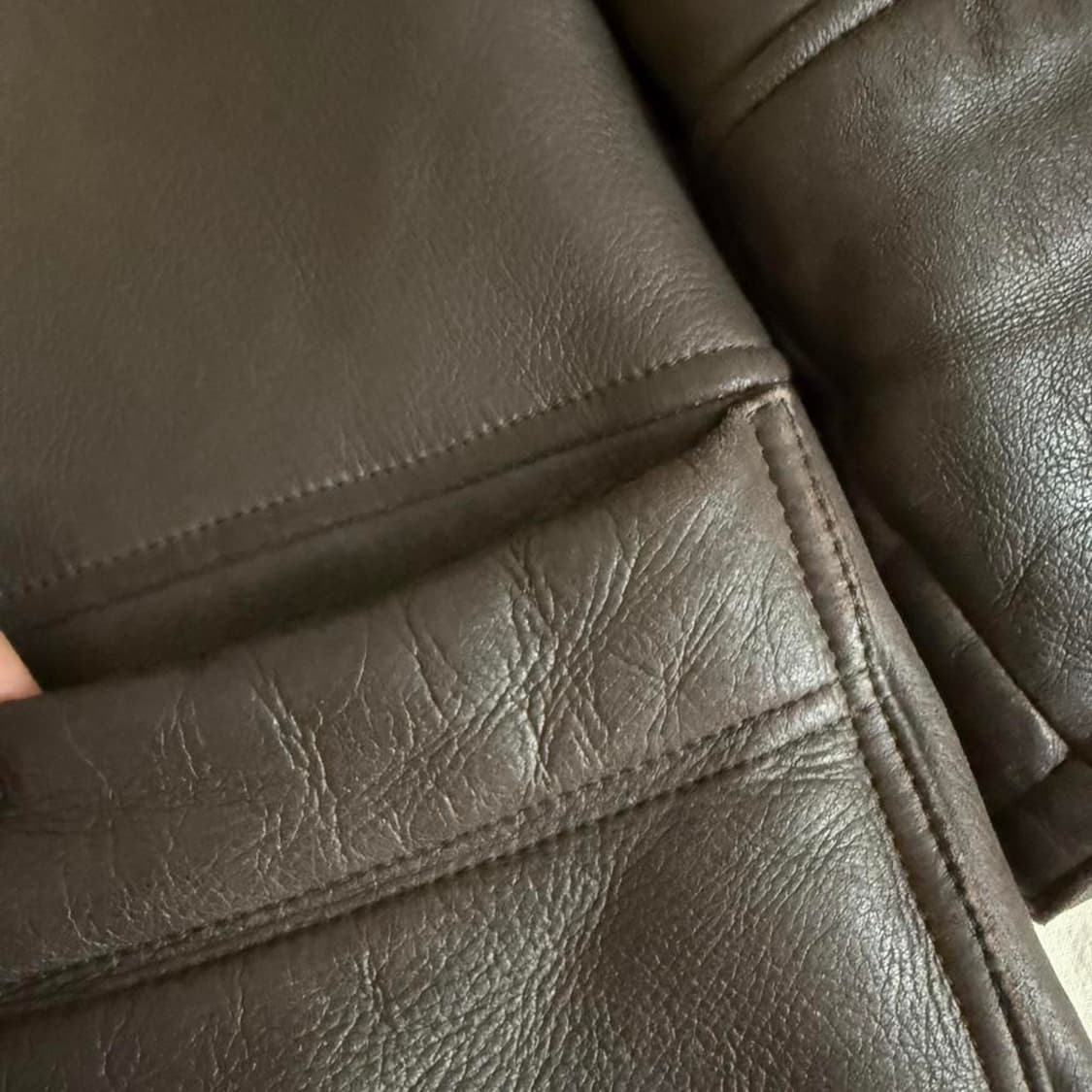 🇮🇹 명품 Bruno Magli✨ 남성 무스탕 코트 🧥 사이즈 10 상품이미지5