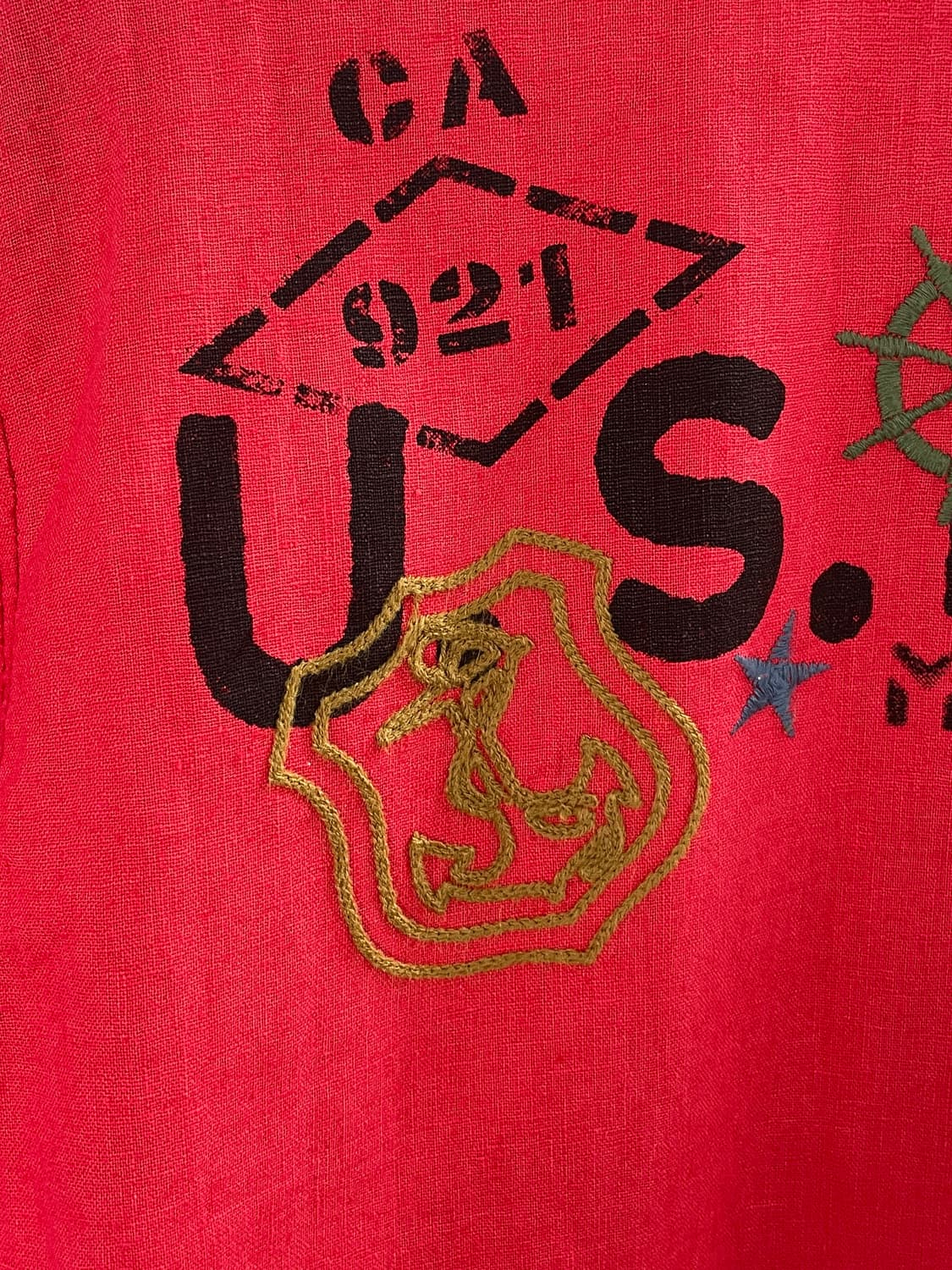 아비렉스 린넨 자수 반팔 셔츠 (on.223) 상품이미지5