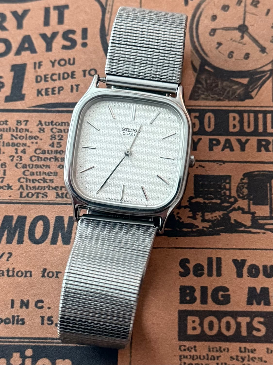 세이코 Seiko [희귀] NHK 각인 빈티지 세이코 쿼츠 상품이미지1