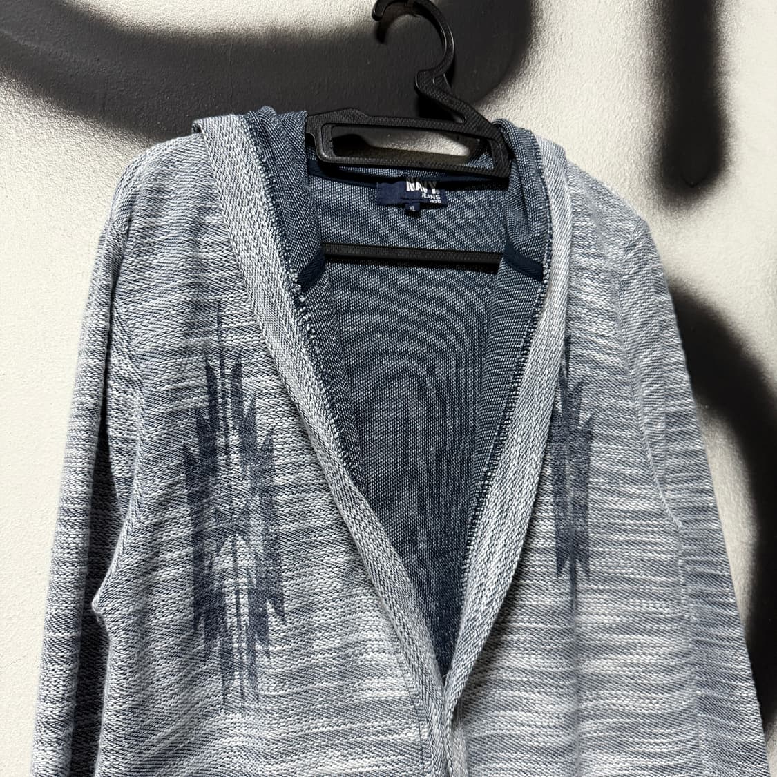 VTG 빈티지 노르딕 나바호 패턴 그런지 후드 니트 가디건 상품이미지3