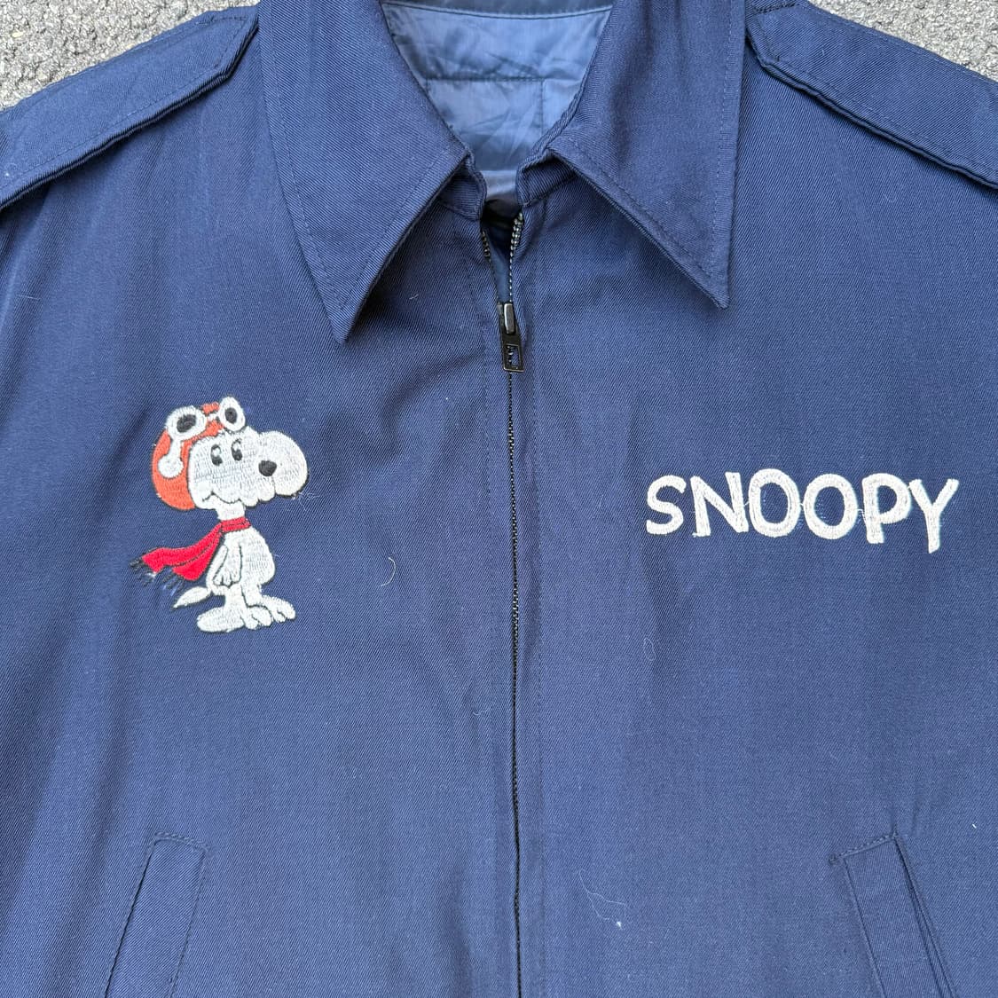 스누피 네이비 블루종자켓 상품이미지4