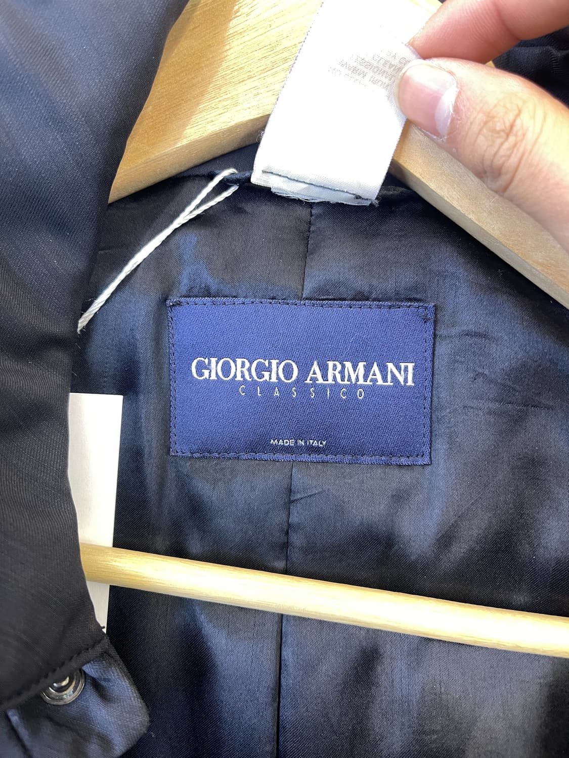 조르지오 아르마니 90s 로로피아나 스톰 시스템 코트 상품이미지5