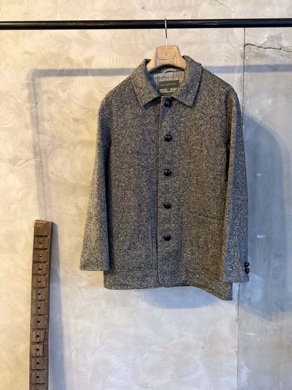 맥 헨리 알파카 도네갈 트위드 카코트 100 상품이미지2
