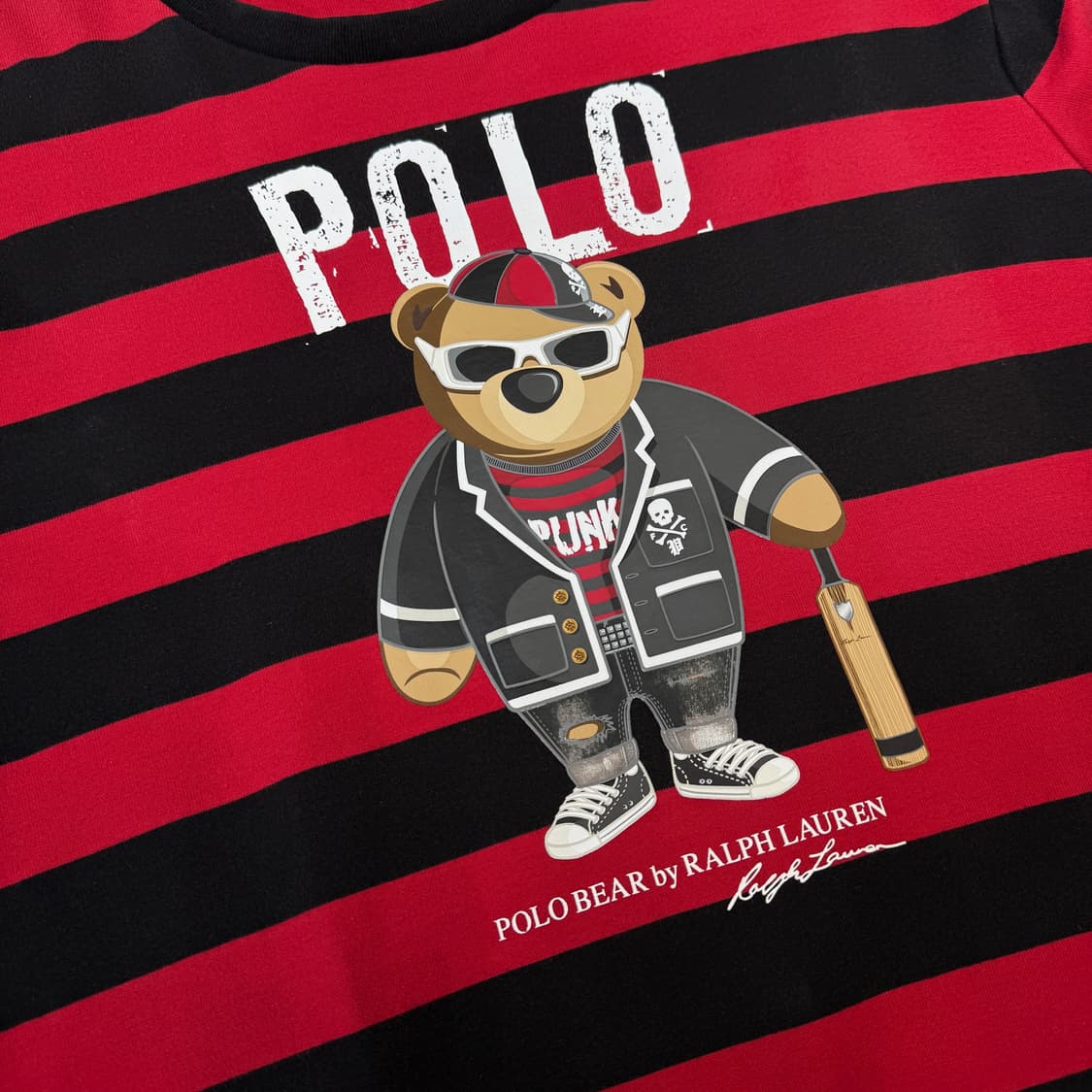 폴로 신형 베어 곰돌이 스트라이프 단가라 맨투맨 상품이미지3