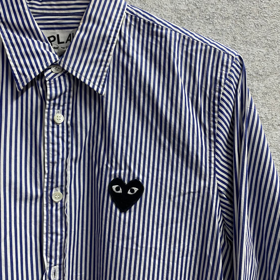 꼼데가르송 네이비 스트라이프 셔츠 B3288 상품이미지3