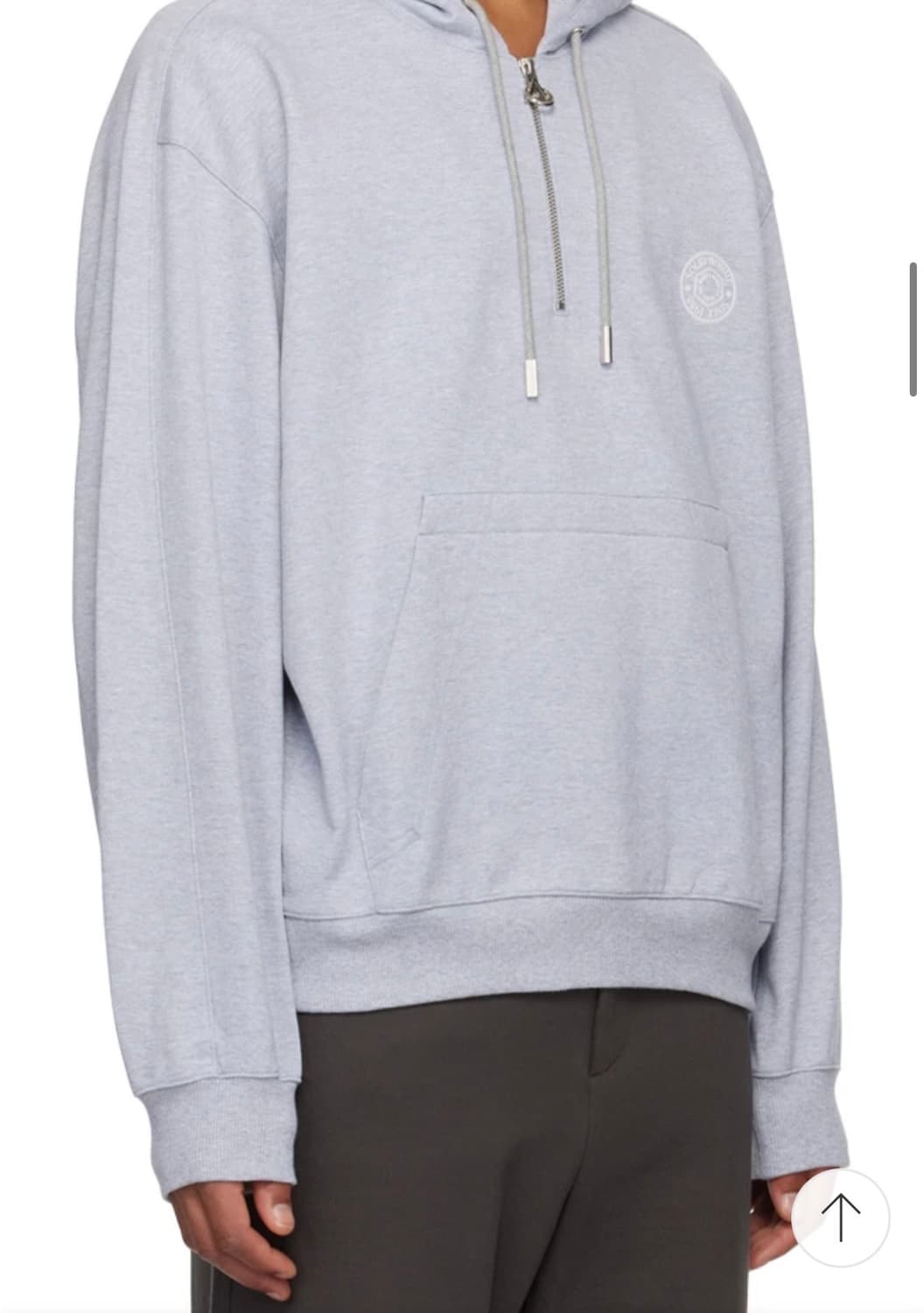 [105] 솔리드옴므 로고 반집업 후드티 상품이미지2