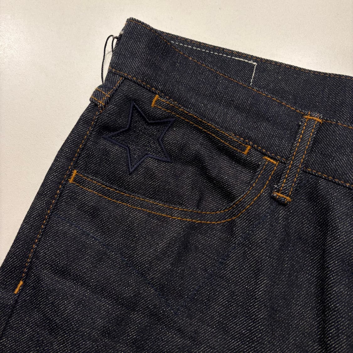 [30x32] 솔로이스트 스타 웨스턴 자수 생지 데님 팬츠 D780 상품이미지6