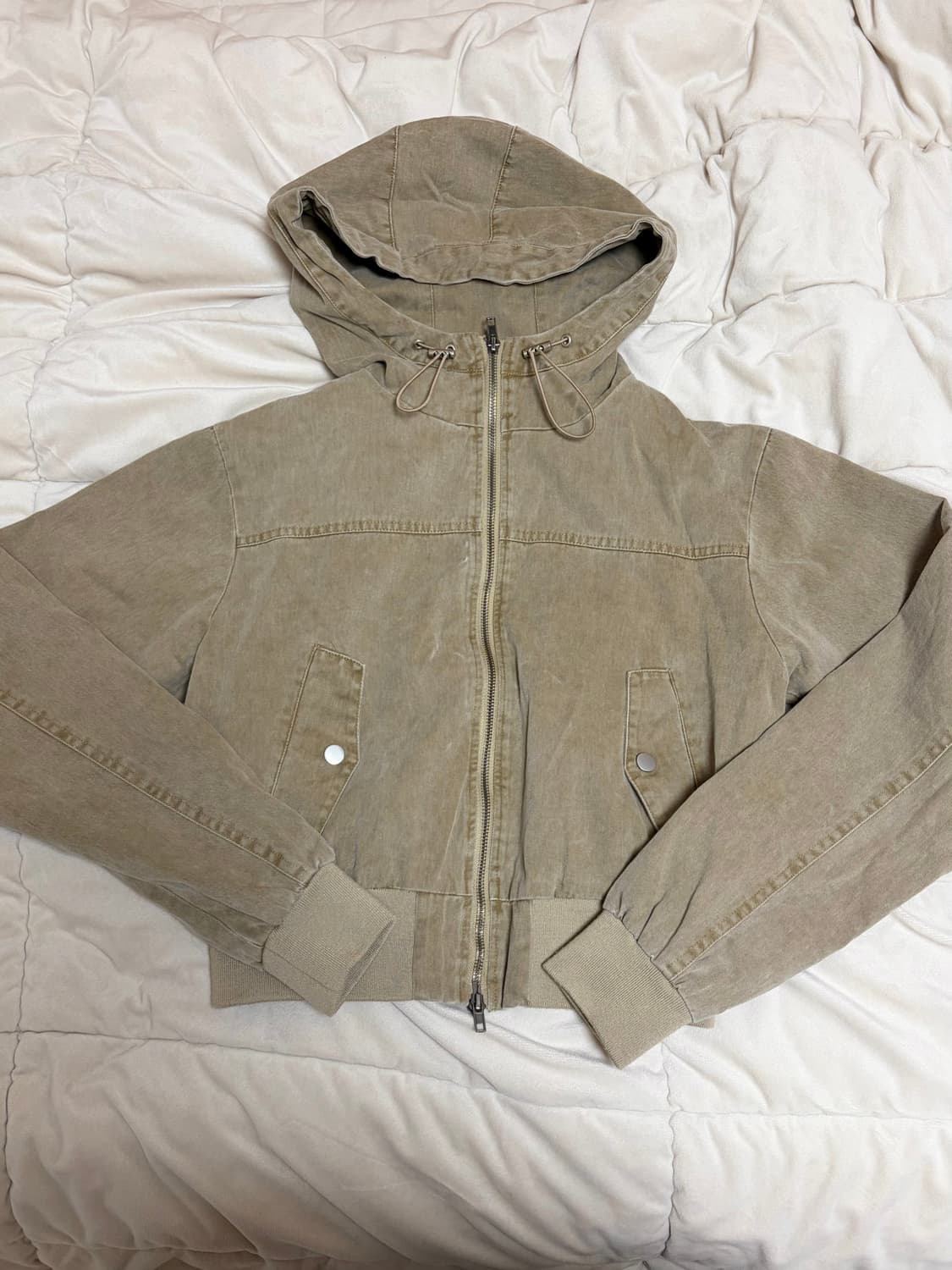 블랙업 훔프 코튼 워싱 후드 점퍼 상품이미지5