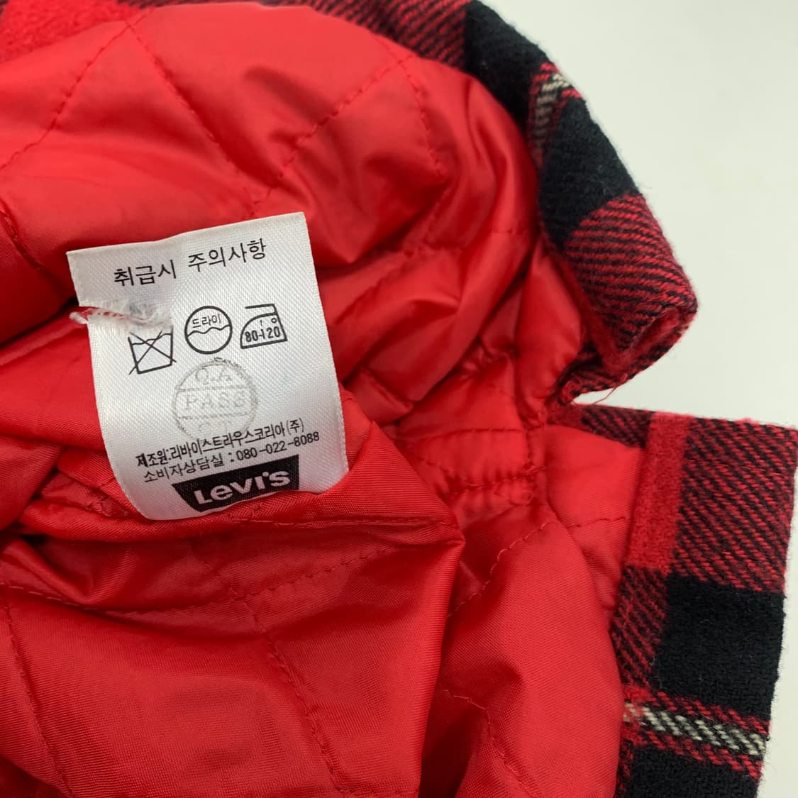 리바이스 오버핏 플란넬 셔츠 자켓 (XL) 상품이미지8