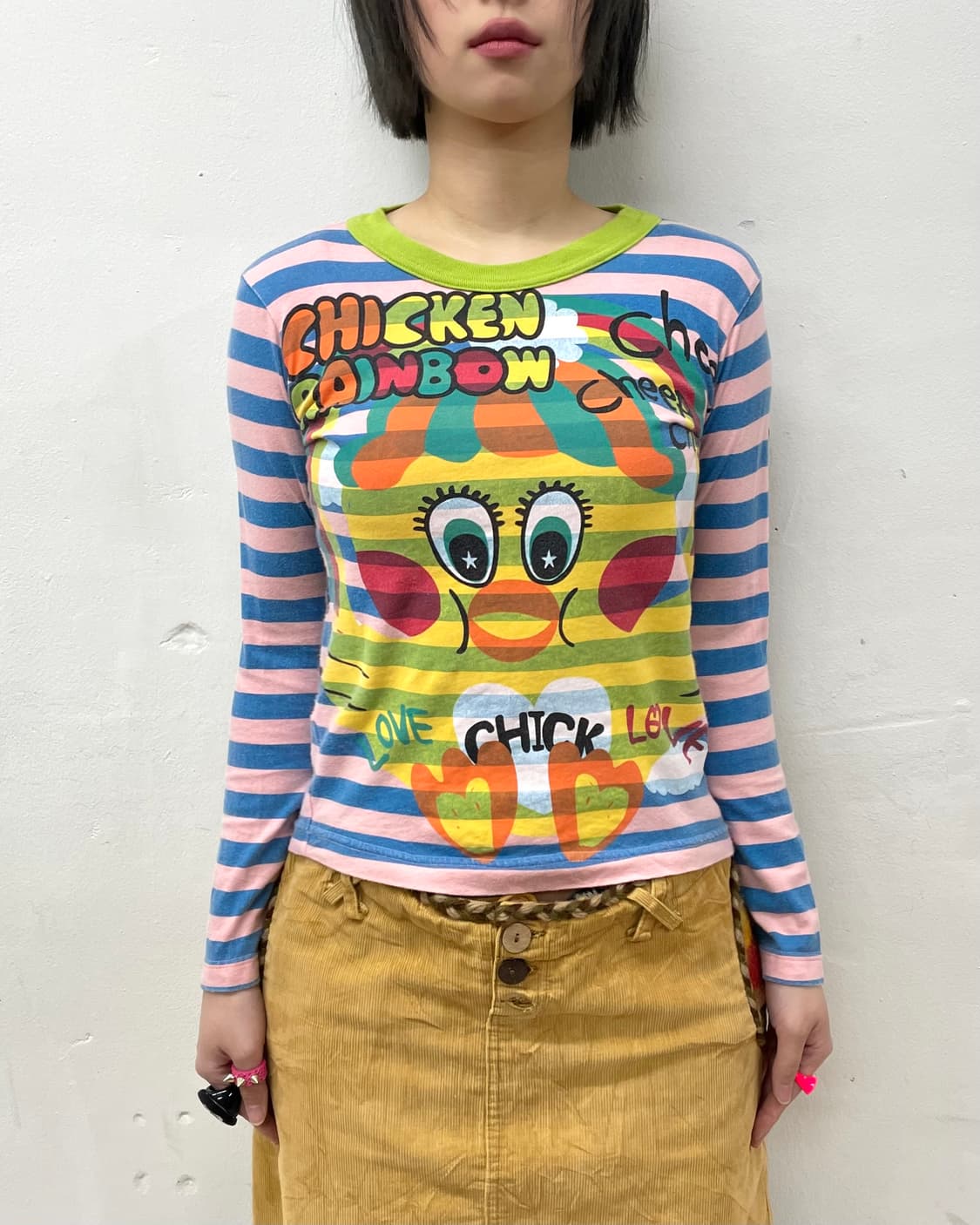 Love Revolution Chicken Stripe Sleeve  상품이미지2