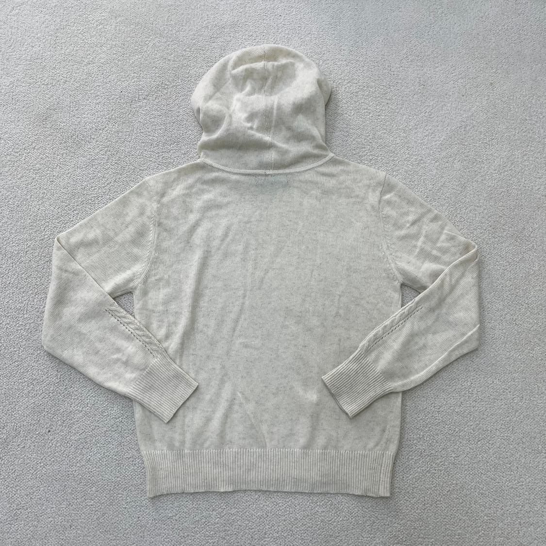 66 새상품 더엣지 여성 후드 니트 0401M 상품이미지4