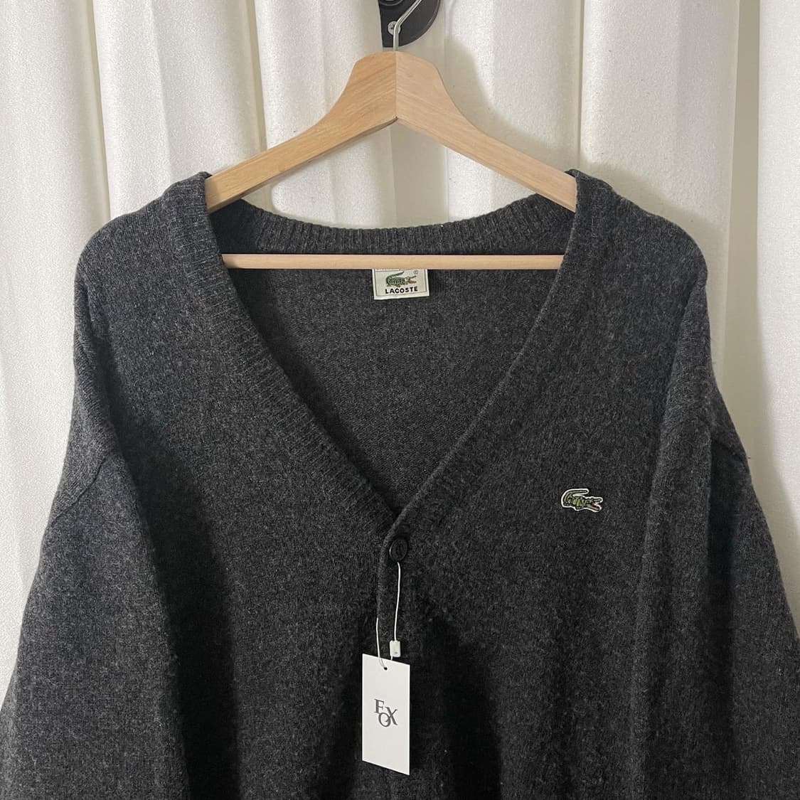 라코스테 챠콜 니트 가디건 상품이미지2