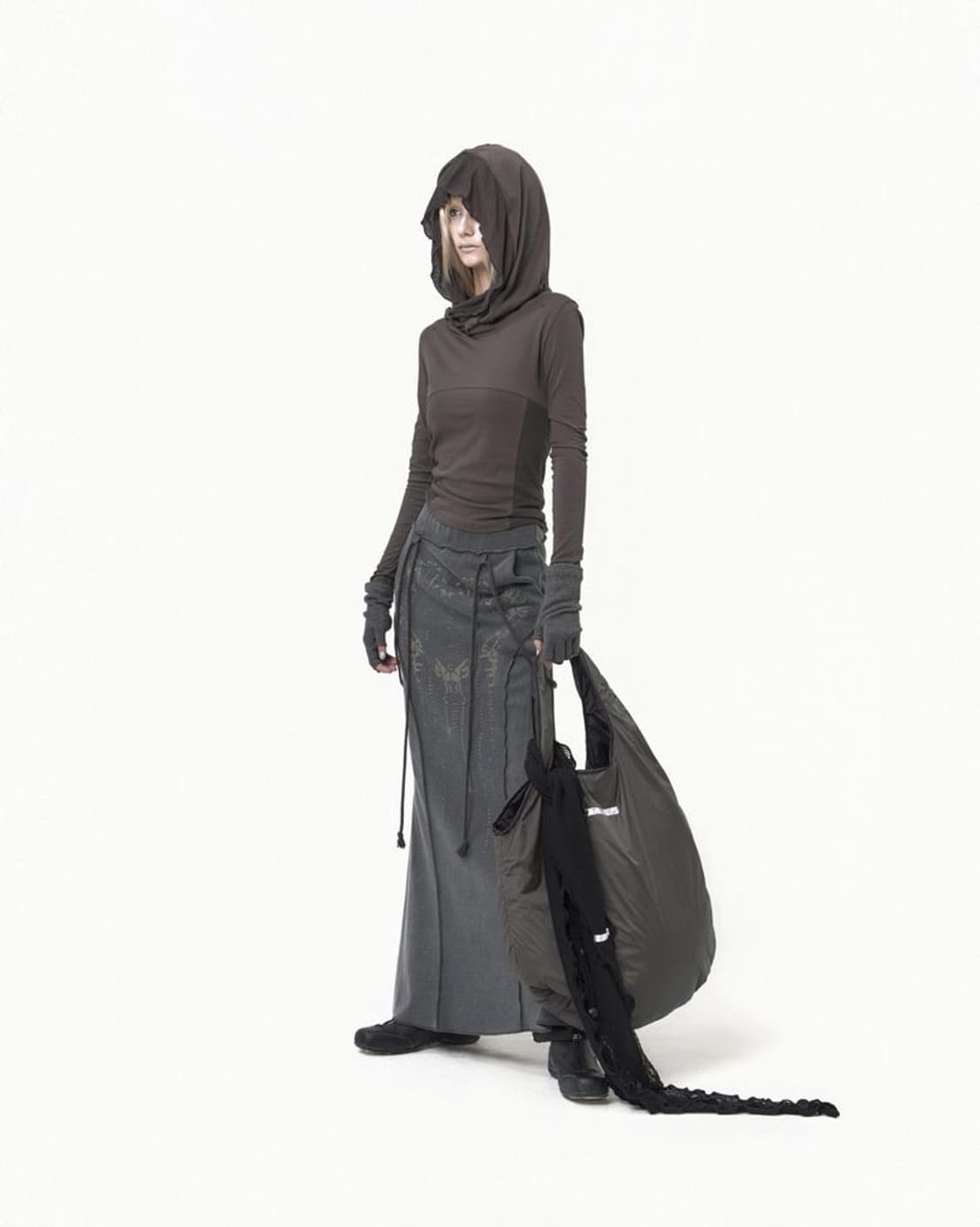 Ojos 오호스 리버시블 그래픽 패디드 빅 백 가방 상품이미지5