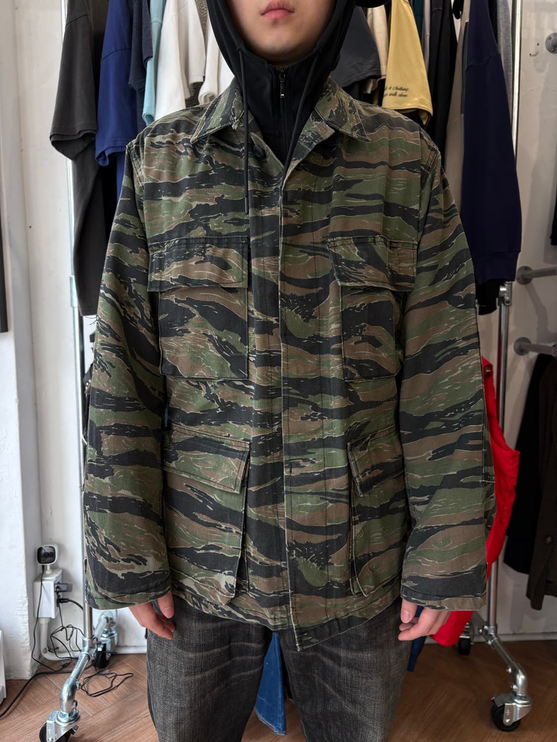 90s US Army 타이거 카모 오버셔츠  상품이미지1