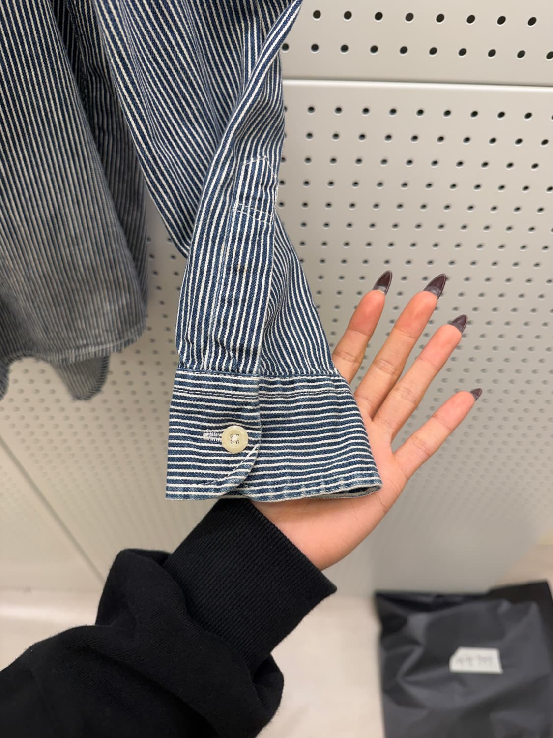 오시코시 빈티지 히코리 스트라이프 셔츠 U1516 상품이미지4