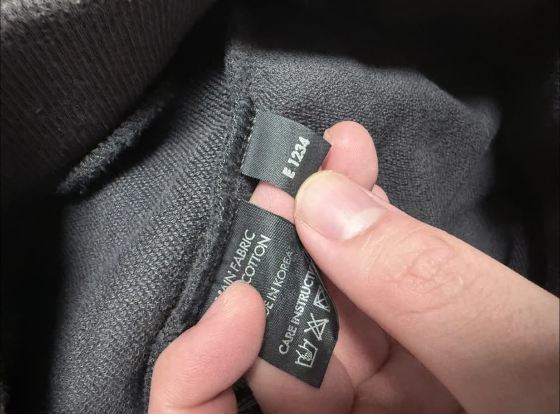 피스마이너스원 초판 차콜 후드 상품이미지4