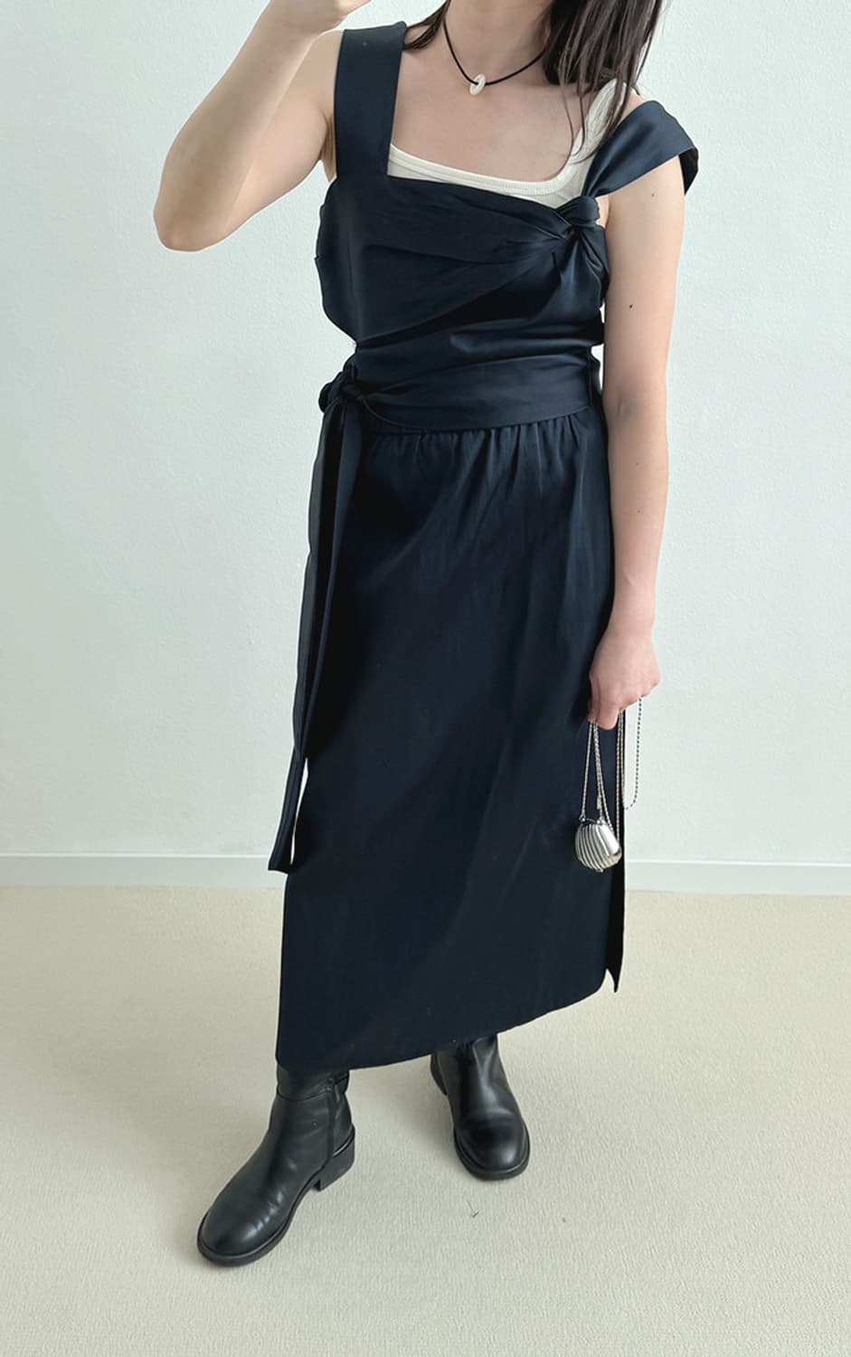 3.1 Phillip Lim 필립림 스퀘어넥 원피스 (navy) 상품이미지2