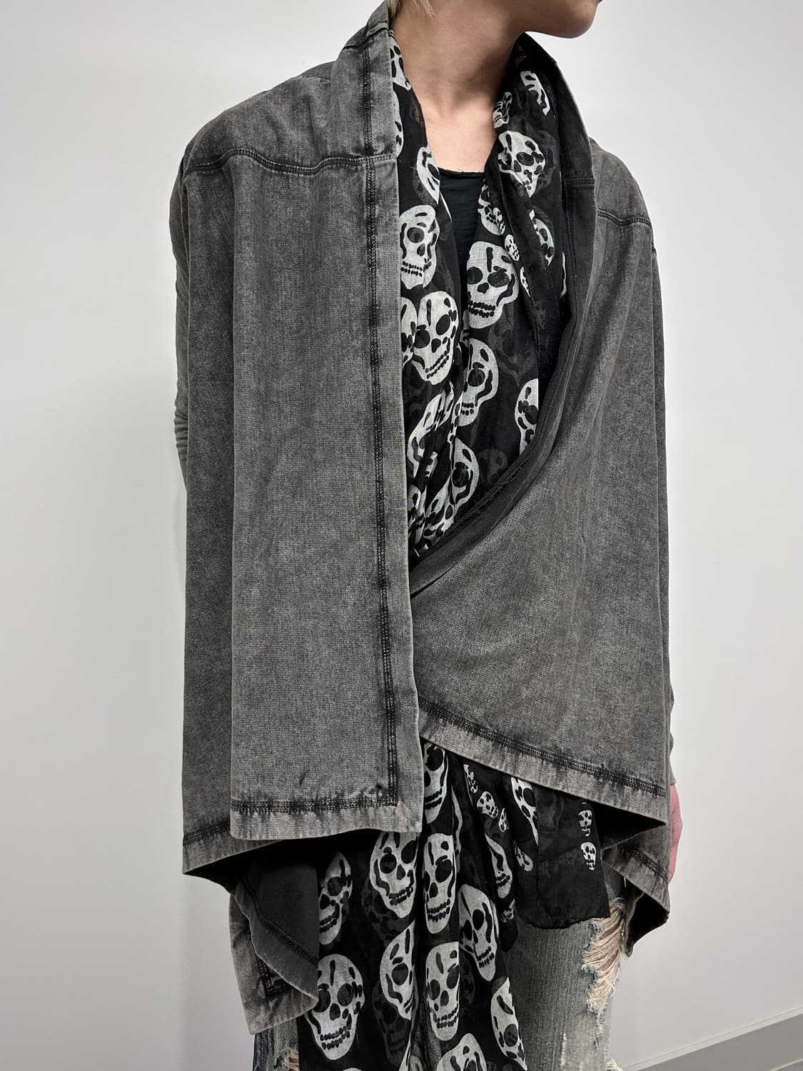 올세인츠 사선 드레이프 가디건  상품이미지3