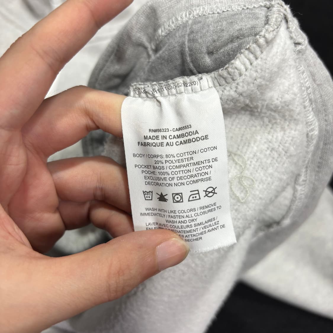 우먼S-M 나이키 멜란지그레이 하프집업 맨투맨 상품이미지4