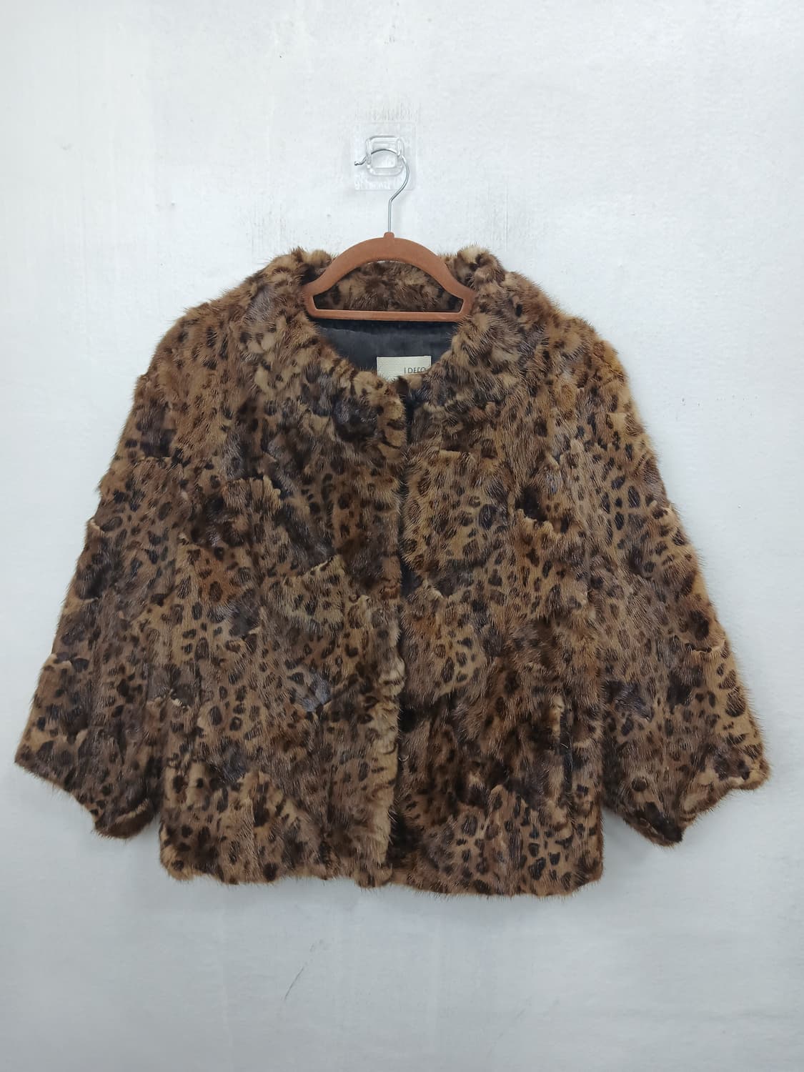DECO 레오파드 천연밍크 숏코트 자켓 85-90 S 상품이미지2