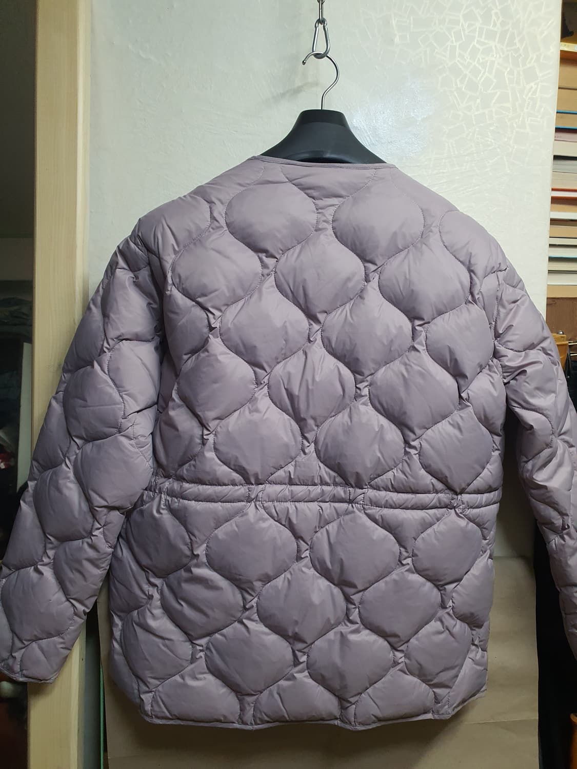 지오다노 퍼플 덕다운 깔깔이 S 상품이미지6