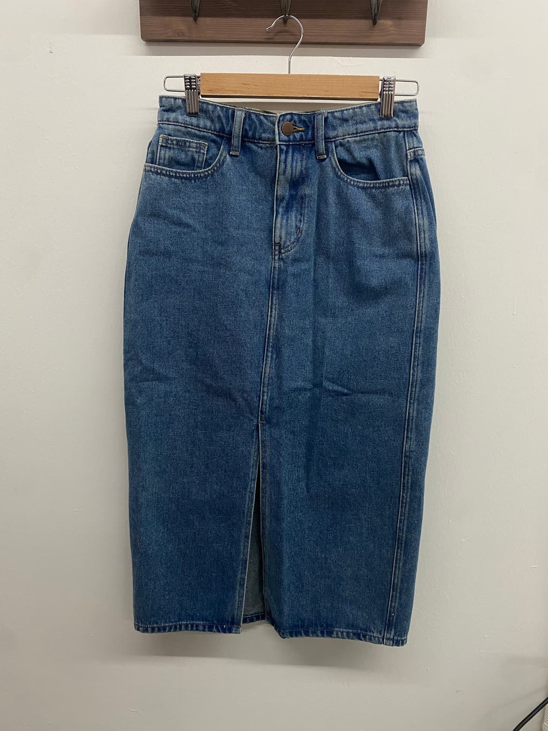 [택달린새제품]데님 스커트 청치마 M 상품이미지1