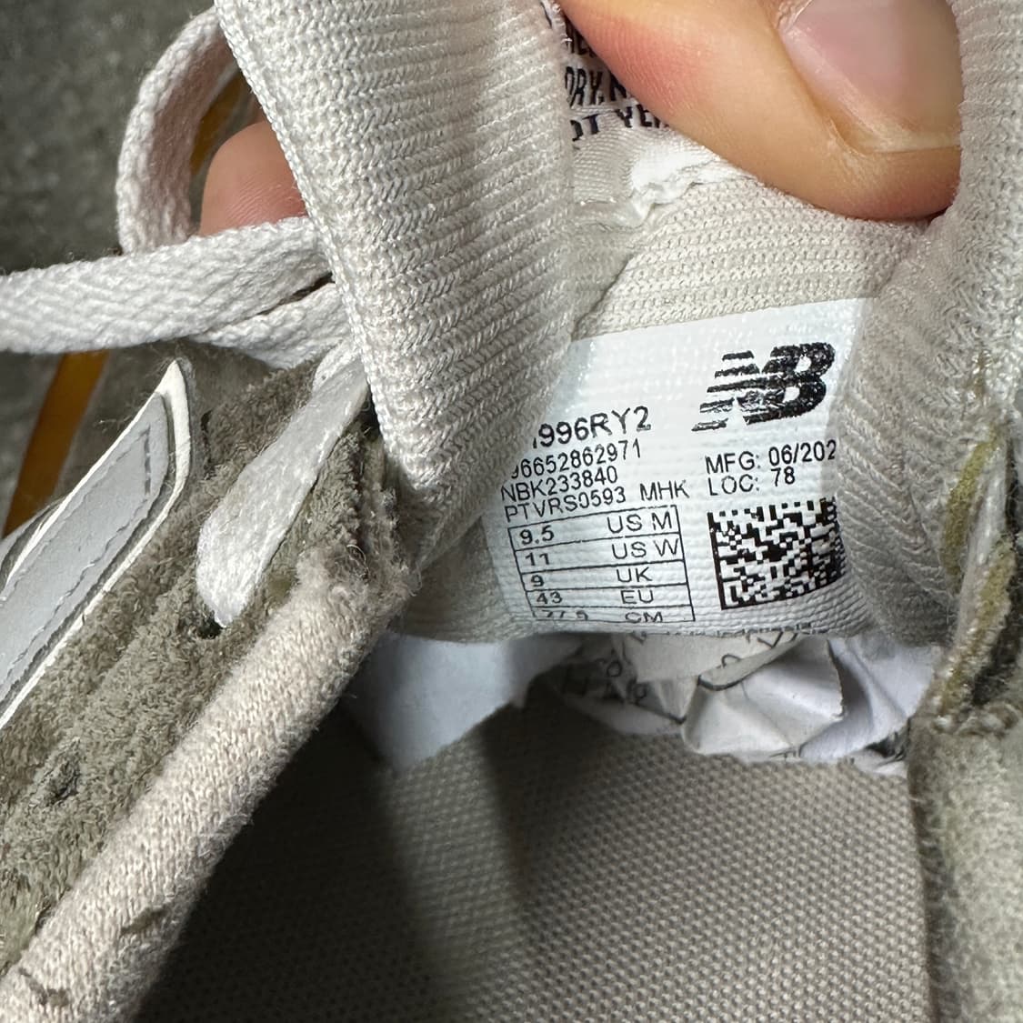뉴발란스 996 다크그린 275 상품이미지6