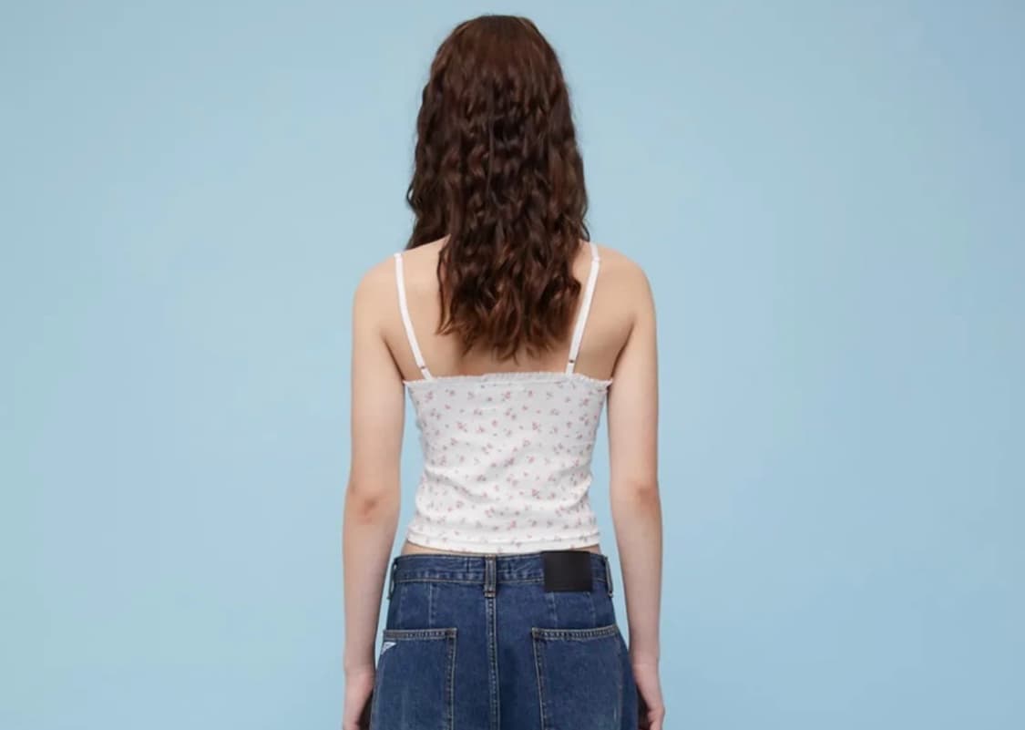 헤더먼트 플라워 레이스 나시 상품이미지3