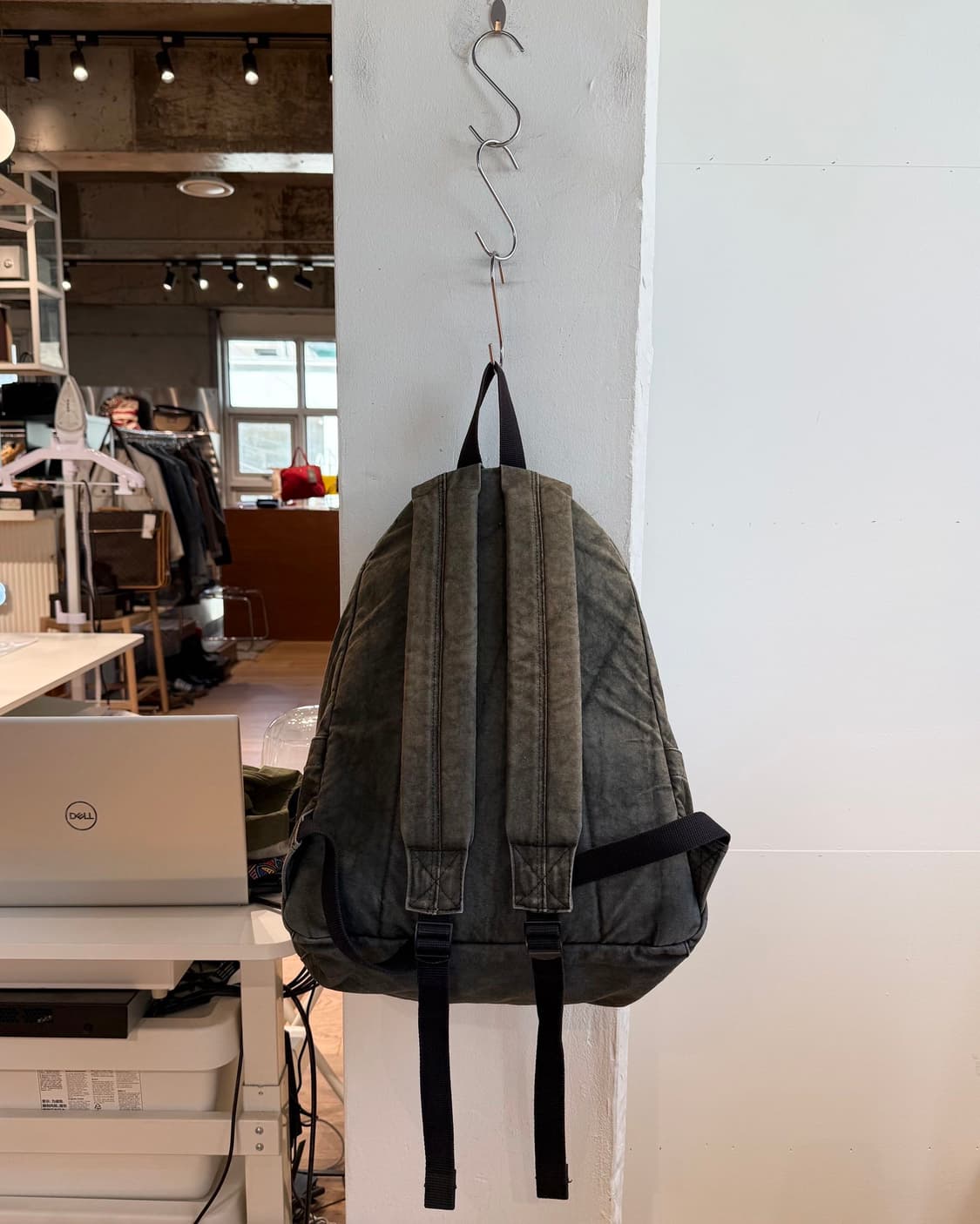 스투시 카키 캔버스 워시드 백팩 상품이미지5