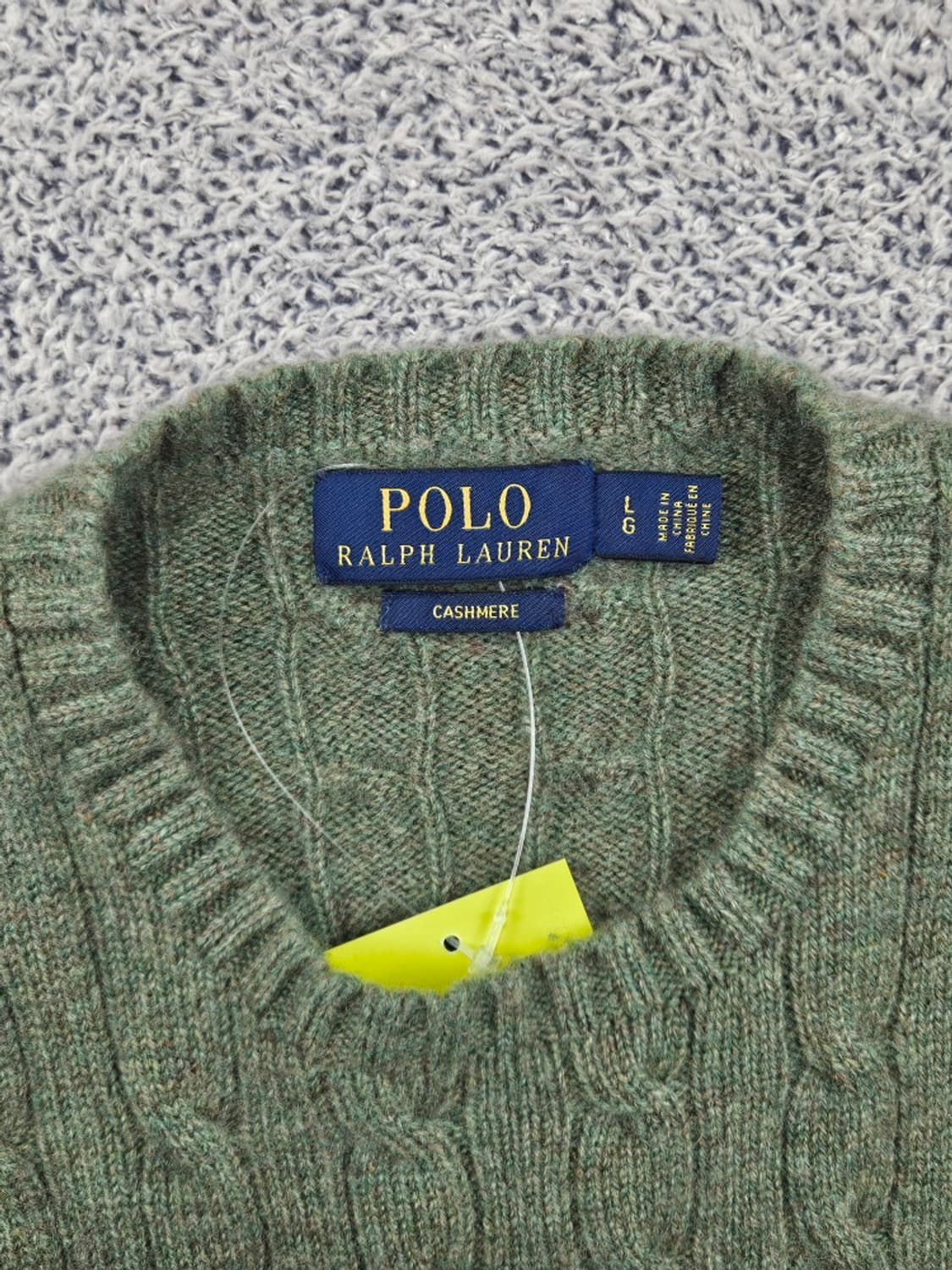 폴로랄프로렌 캐시미어 케이블 니트 스웨터 ( L ) / 11696 상품이미지9