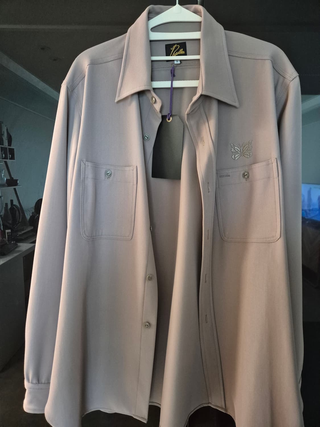 니들스 나비패치 남성셔츠 (S) 상품이미지1