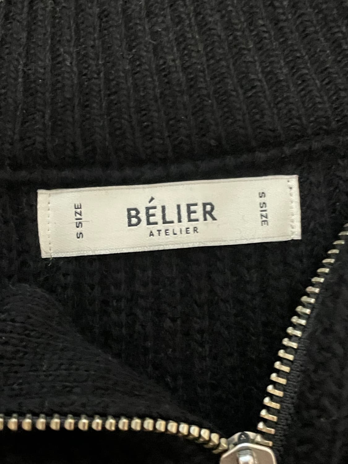 벨리에 집업 니트  상품이미지5