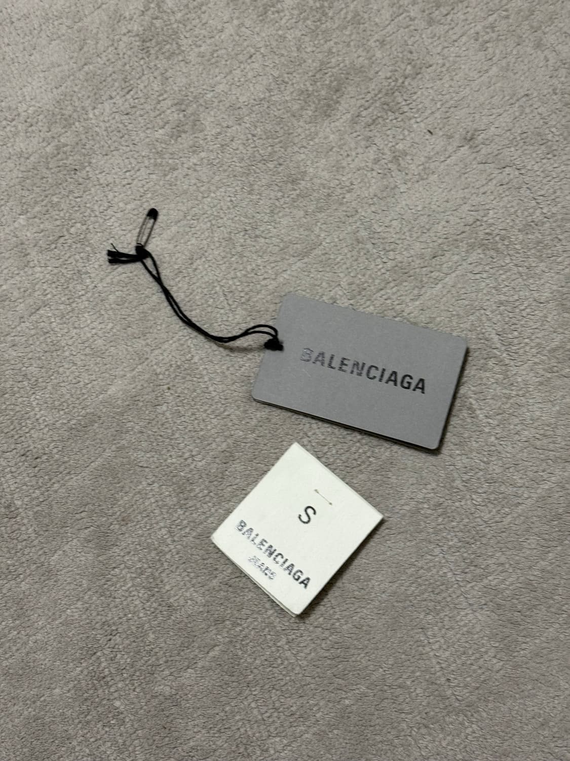 발렌시아가 사이즈 스티커 배기 데님 블랙 S 상품이미지9