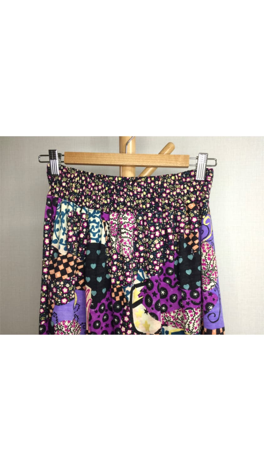 츠모리 치사토 퍼플 에스닉 패치 스커트 상품이미지2