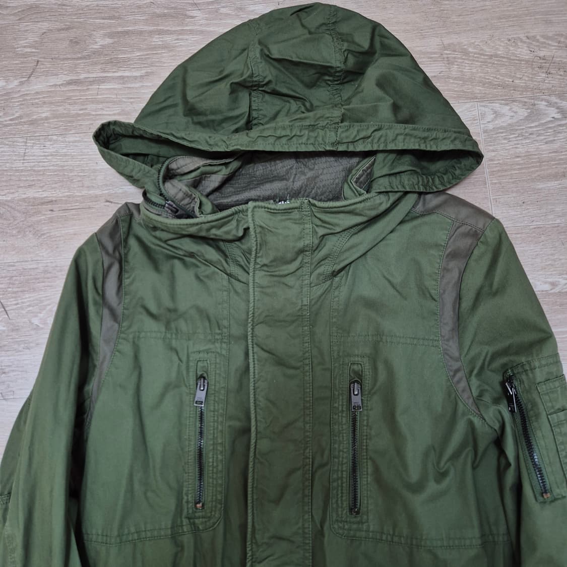 코데즈컴바인 포 멘 사이드포켓 후드 야상 자켓 L(100) 상품이미지2