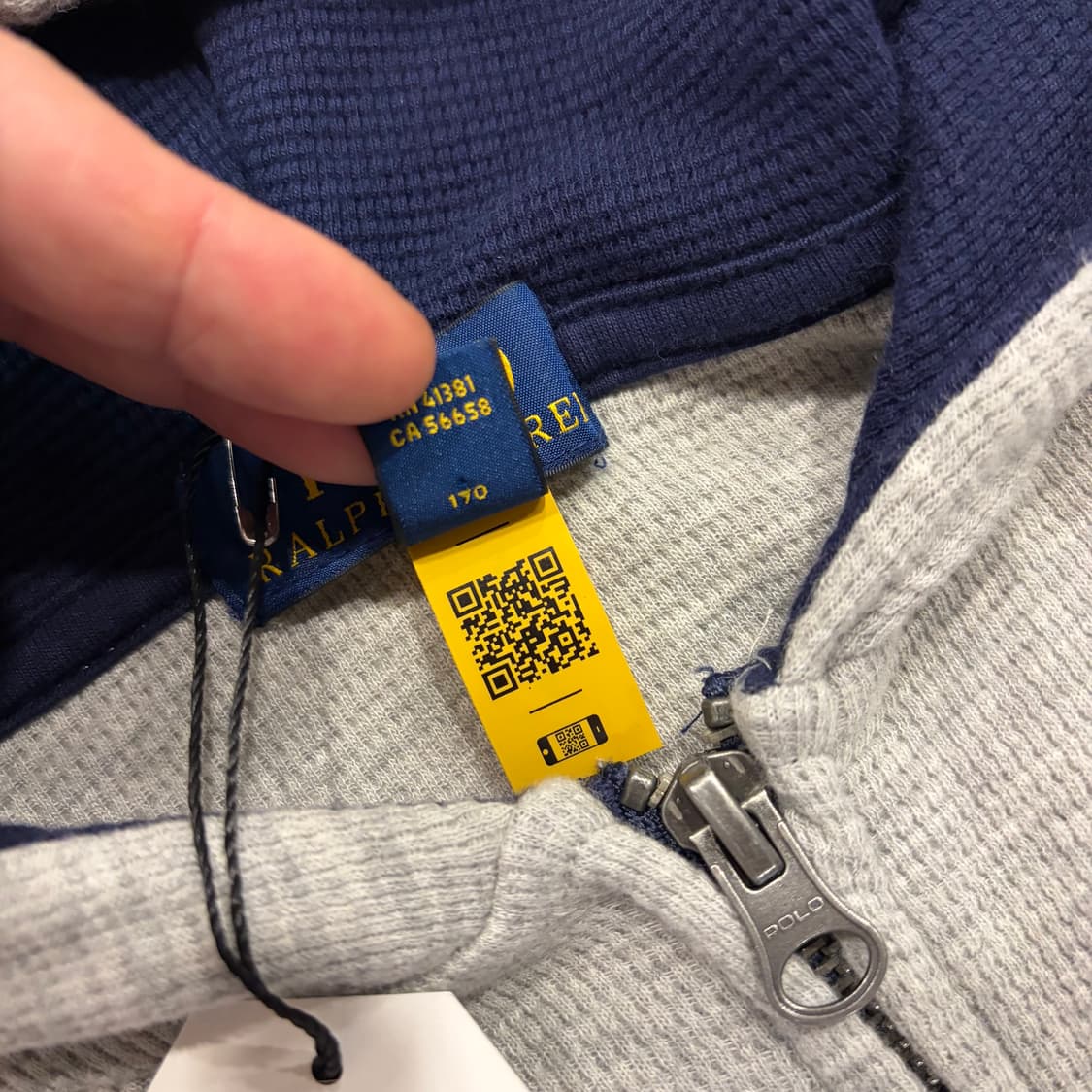 [XL] 폴로 랄프로렌 니트 후드집업 그레이 B501 상품이미지6