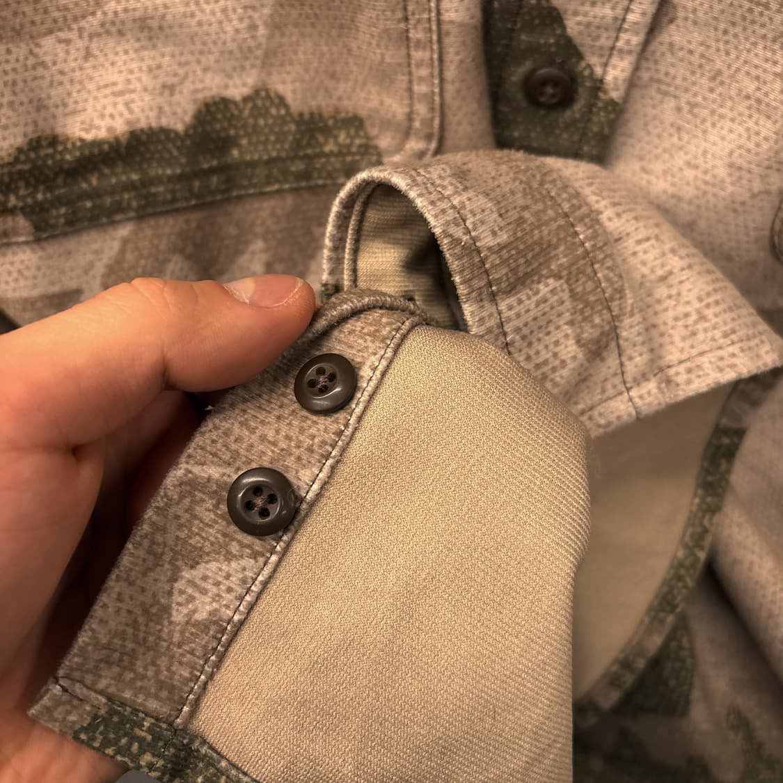 90s 카벨라스 데저트카모 플란넬 워크 셔츠 플랩포켓 N1037 상품이미지6