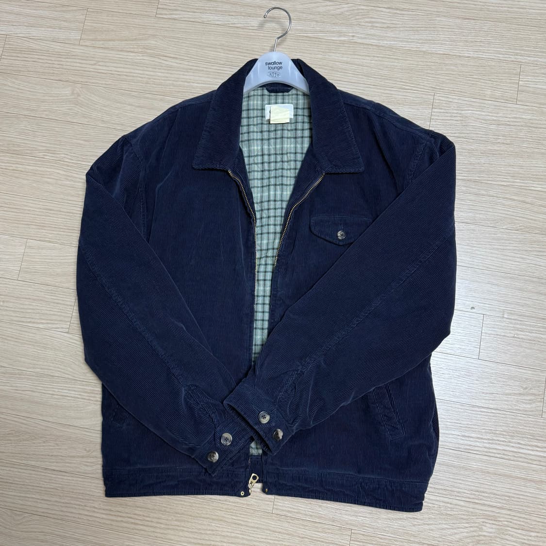 [M] 카키스 코듀로이 스윙 자켓 네이비 상품이미지2