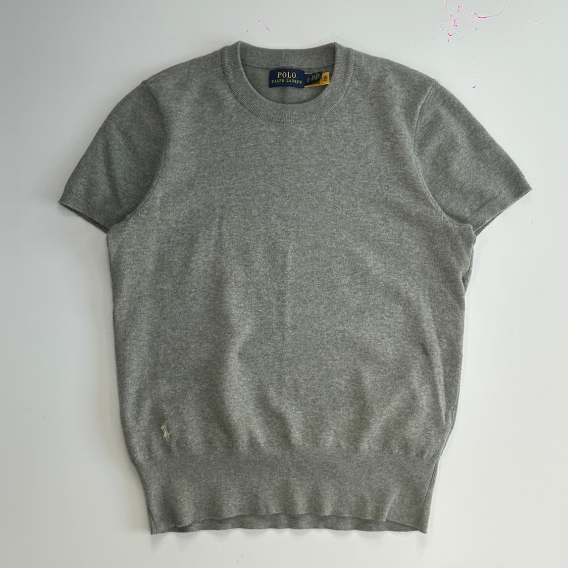 Polo 폴로 화이트포니 그레이 반팔니트 상품이미지3