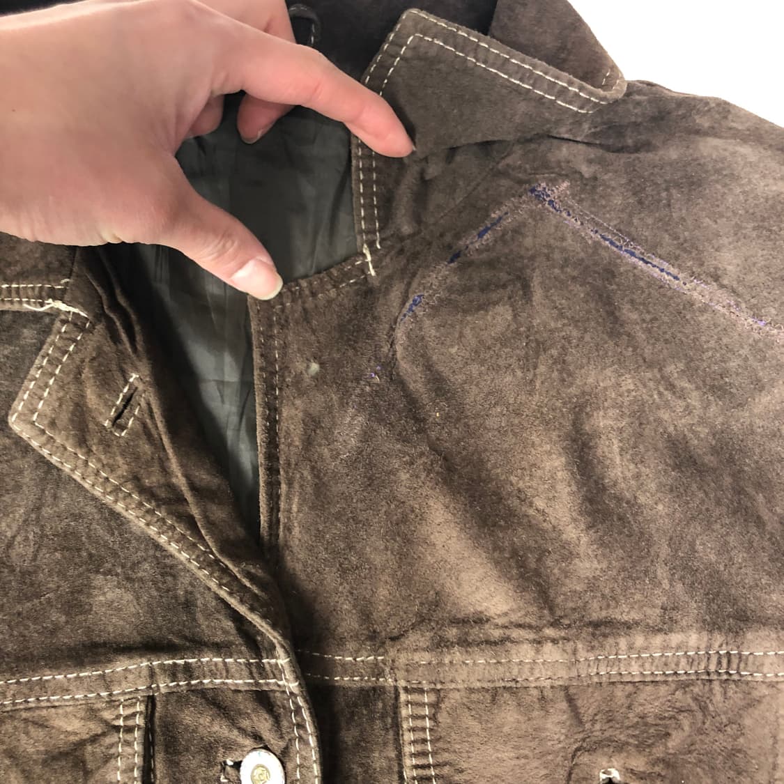 90s 아메리칸 빈티지 레더 트러커 자켓  상품이미지7