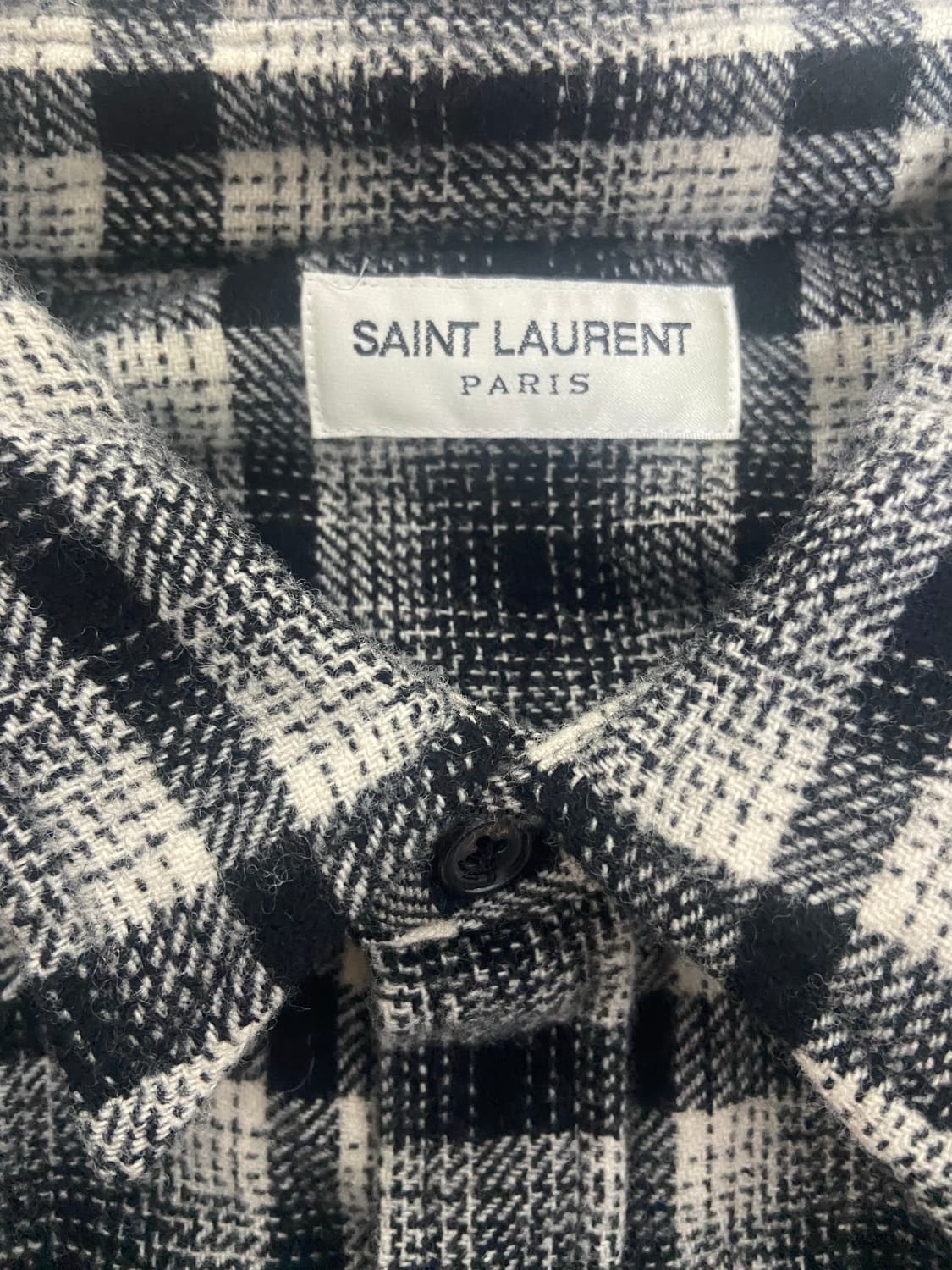 생로랑 에디시즌 블랙 울셔츠 L 상품이미지3