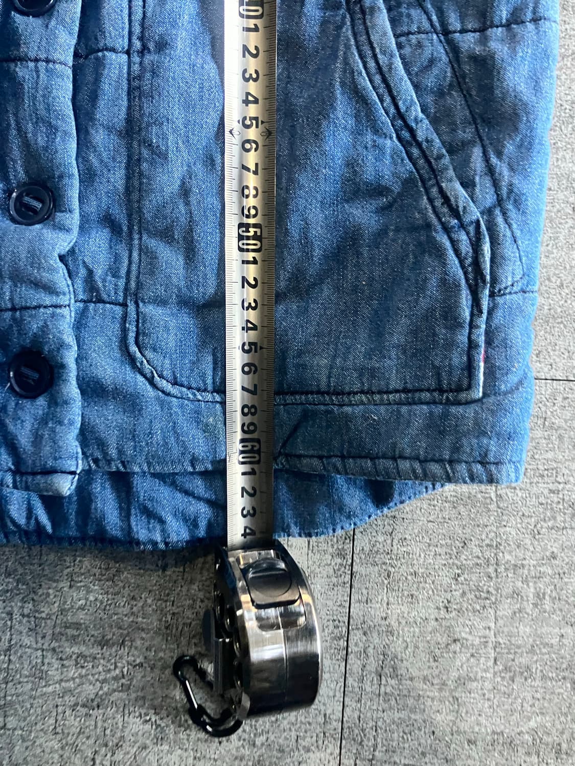 일본빈티지 Earth 핀터깔 하구미모리걸 올드스쿨아메카지 더플베스트자켓 상품이미지3