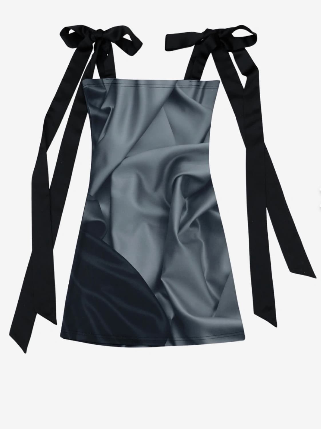 달링유어배드 새틴 드레스 (블랙/네이비) 상품이미지1