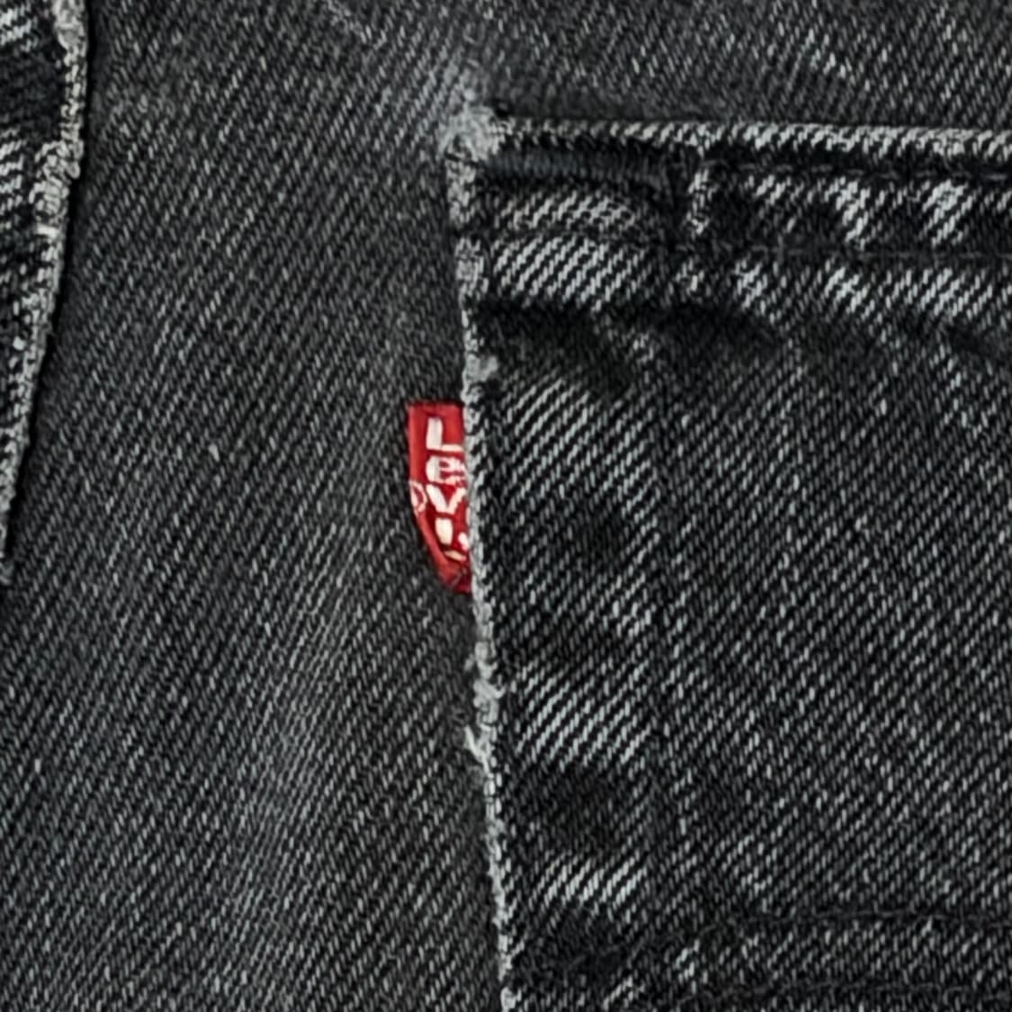 90s Made in USA 빈티지 리바이스 빅사이즈 흑청 블랙진  상품이미지9