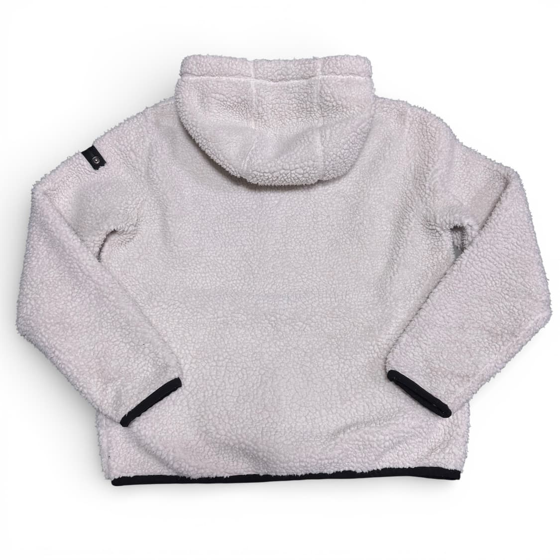 S 95 내셔널지오그래픽 크림 뽀글이 후리스 후드집업 상품이미지2