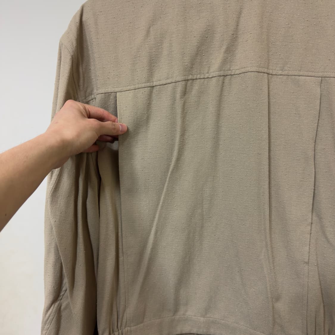 MMIC 커브 블루종 넵 믹스 린넨 자켓 상품이미지6